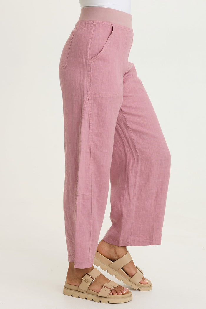 XCVI Nao Linen Barrel Crop