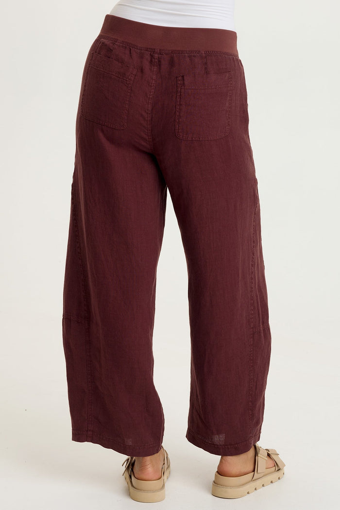 XCVI Nao Linen Barrel Crop