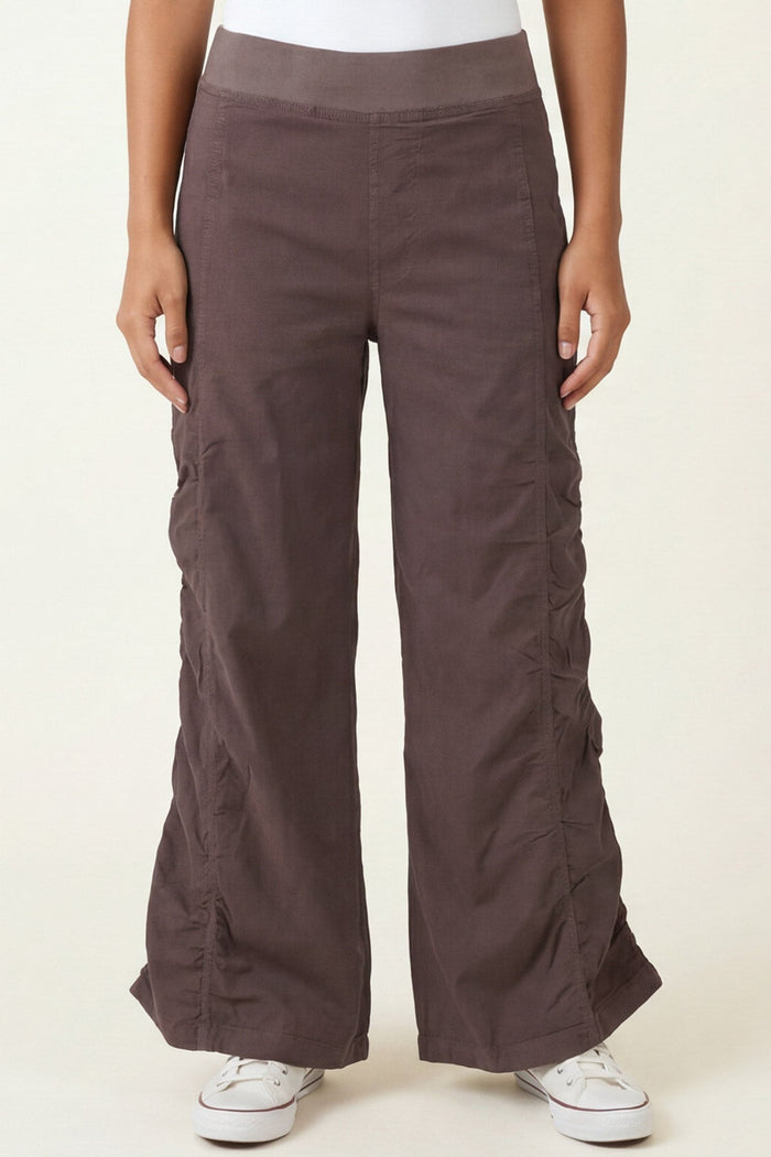 Wearables Naola Stretch Poplin Ruched Flare Gaucho