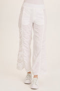 Wearables Naola Stretch Poplin Ruched Flare Gaucho