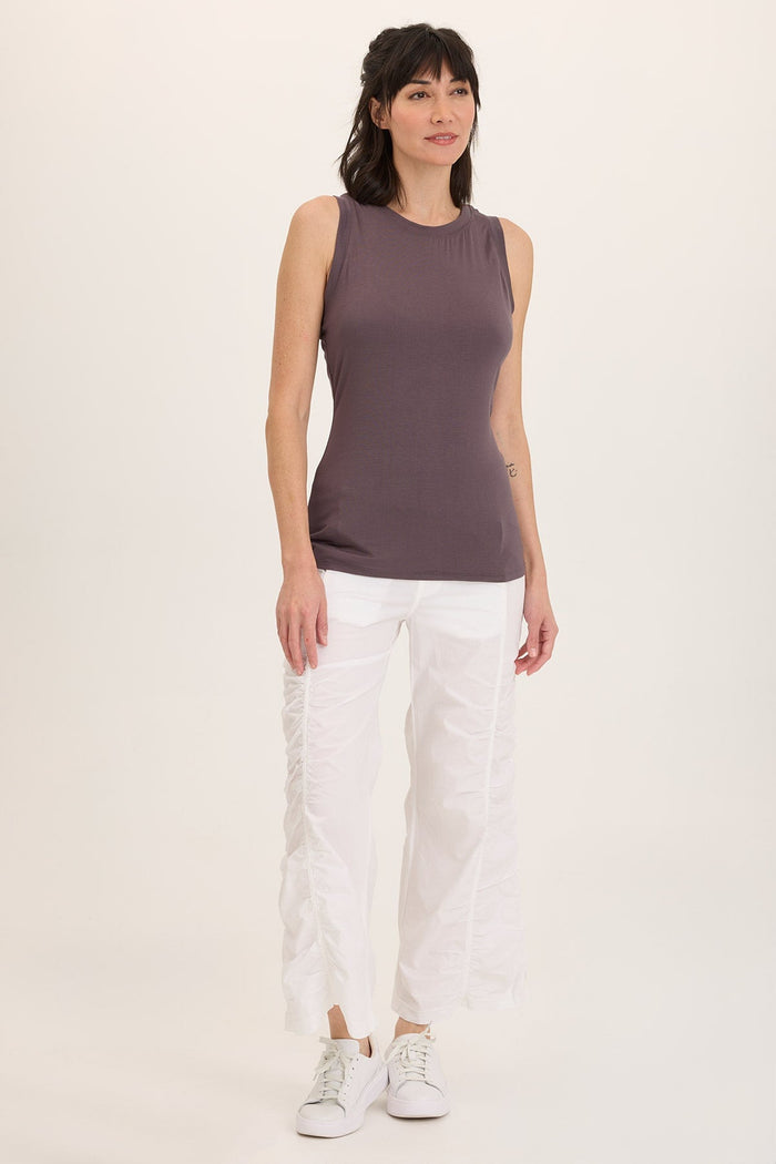 Wearables Naola Stretch Poplin Ruched Flare Gaucho