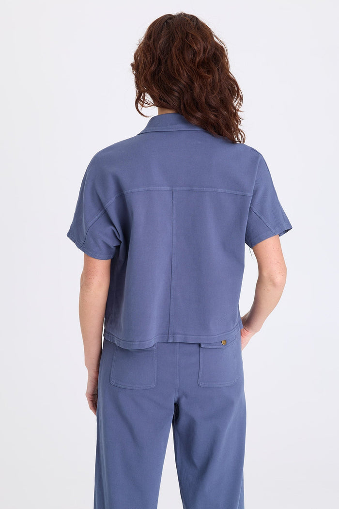 XCVI Nevo Twill Capelet-Style Jacket