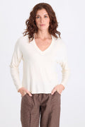 XCVI Noor Jersey V-Neck Long Sleeve Top