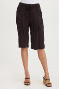 XCVI Osbert Textured Gauze Multi-Pocket Bermuda Short