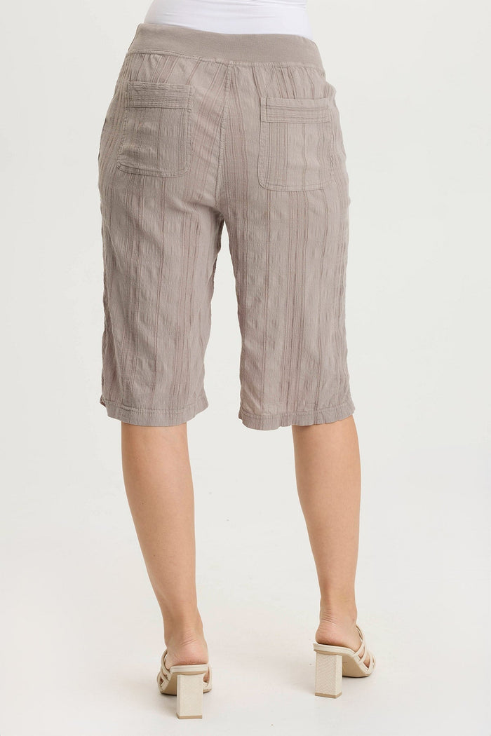 XCVI Osbert Textured Gauze Multi-Pocket Bermuda Short