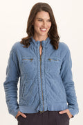 XCVI Osment Plush Quilted 4-Pocket Bomber Jacket