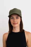 Premium Monochromatic Charm Truckers Hat: Olive