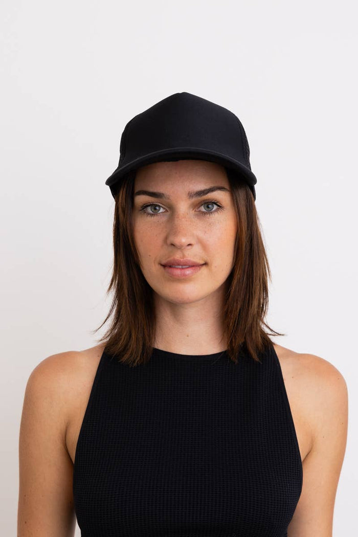 Premium Monochromatic Charm Truckers Hat: Olive