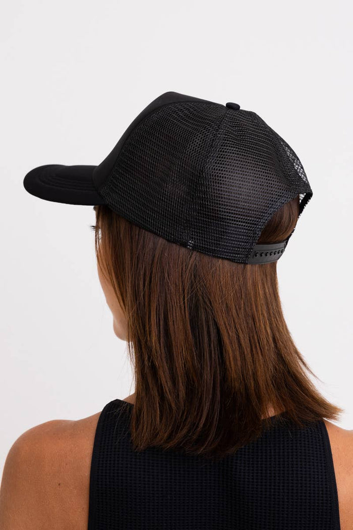 Premium Monochromatic Charm Truckers Hat: Olive