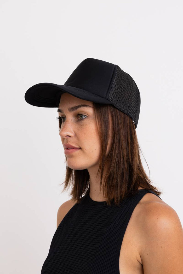 Premium Monochromatic Charm Truckers Hat: Olive