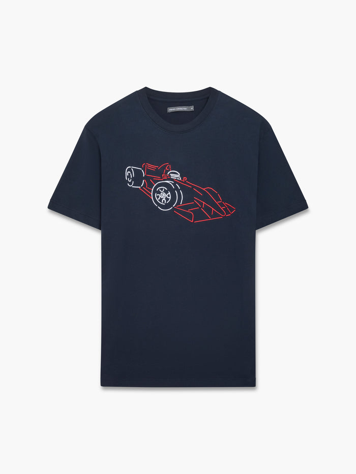 Racing Car Embroidered T-Shirt