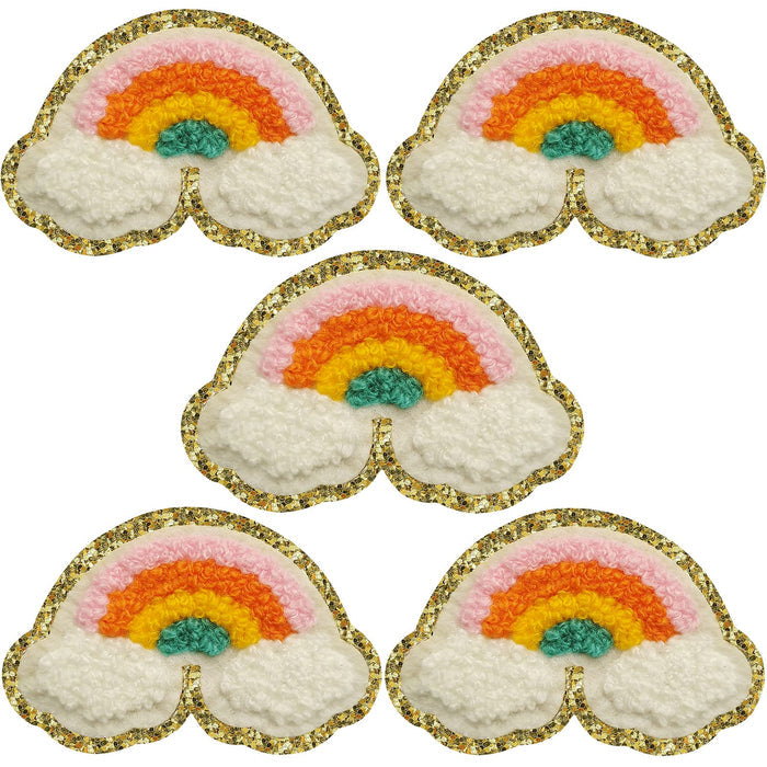 Rainbow Chenille Iron-On Patch