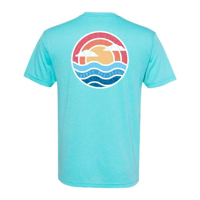 Rainbow Circle Short Sleeve Tee-Honey Bee Tees-Comfort Colors