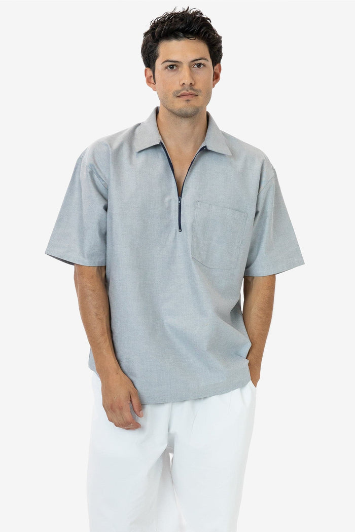 White/Navy Pinpoint