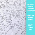 Religious Easter Coloring Table Cover