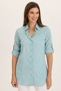 Wearables Reporter Soft Voile Button-Down Blouse
