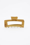 Retro Wood Print Metal Clip - Rectangle