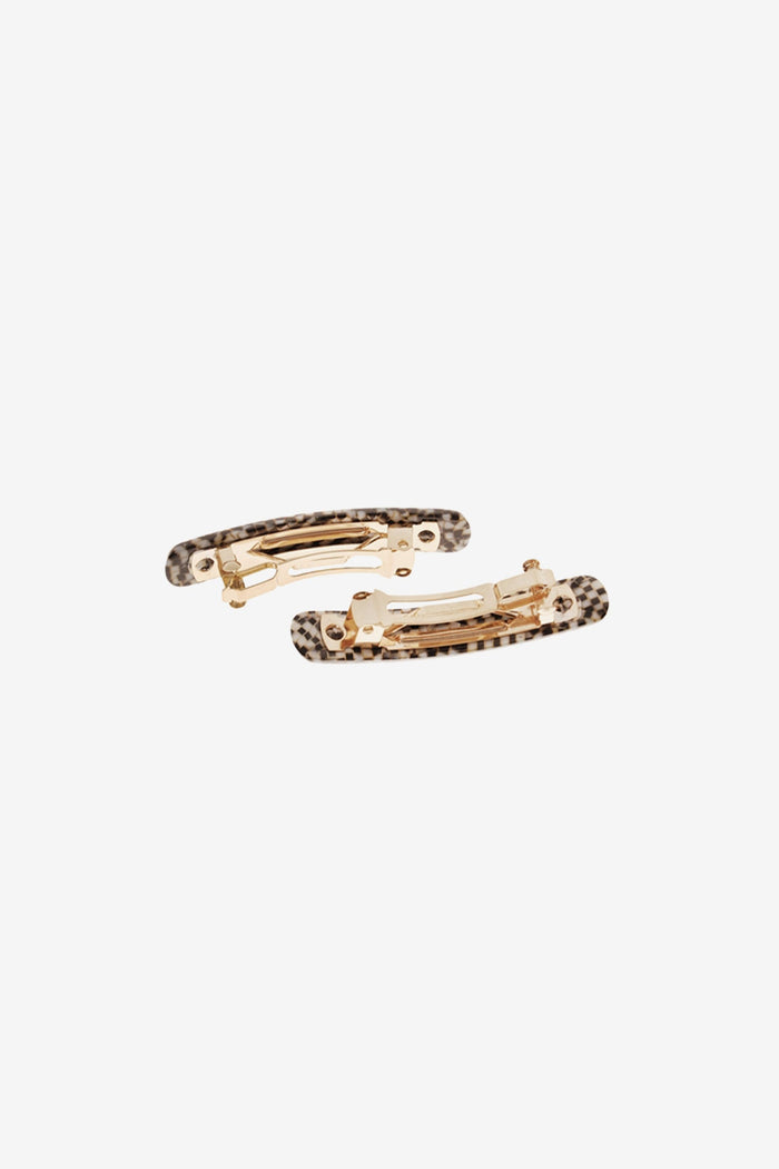RHAC033 - 2 Mini Rectangle Barrettes