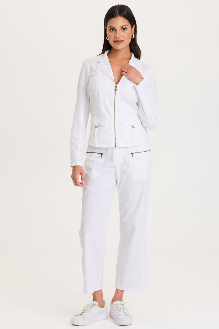 XCVI Riddell Twill Zip Up Jacket