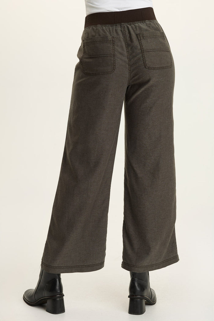 Wearables Riven Twill Wide Leg Pull-On Pant