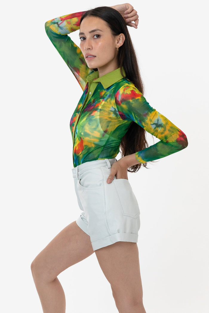 Green Tie Dye Print
