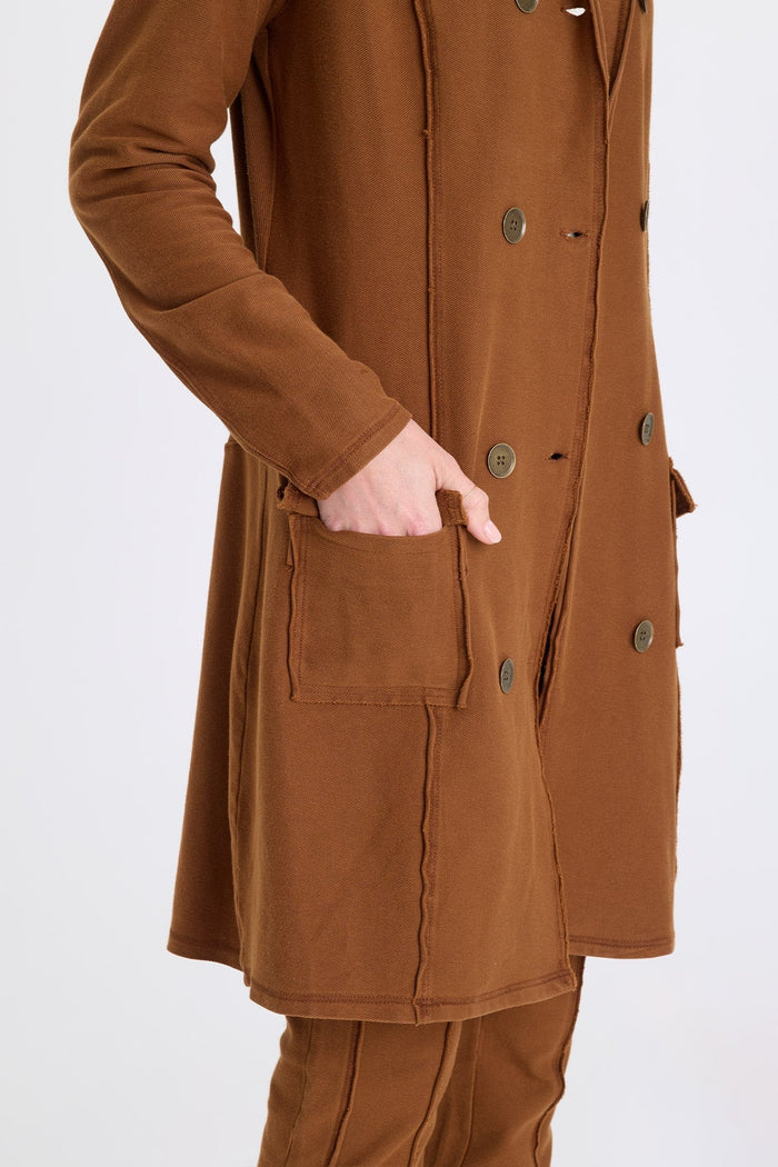 XCVI Roda Twill Knit Long Jacket