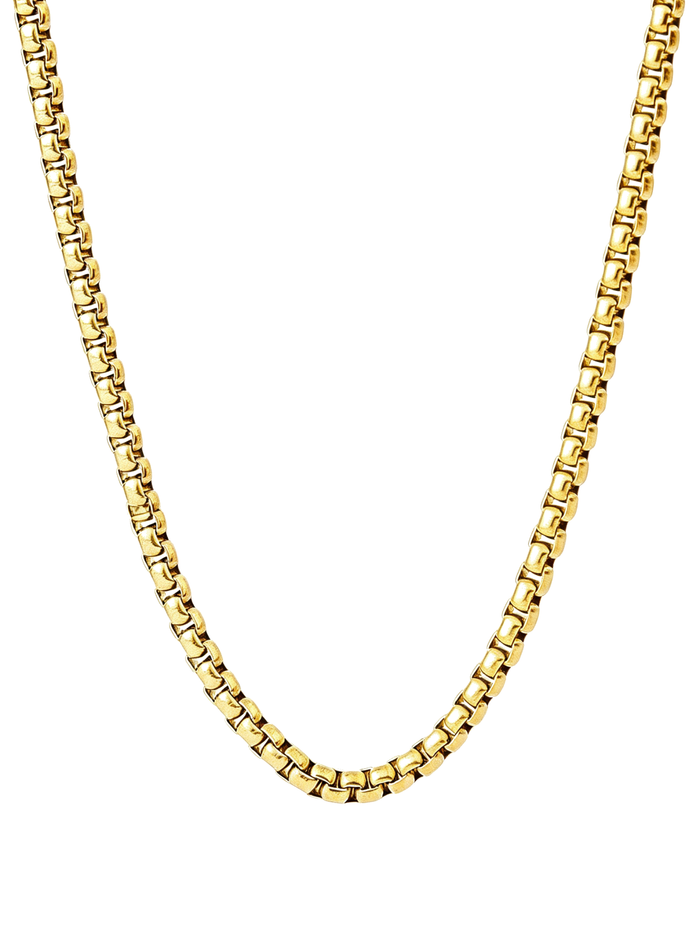 ROUND BOX CHAIN (GOLD) 2MM