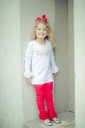 Ruffle Leggings - Red