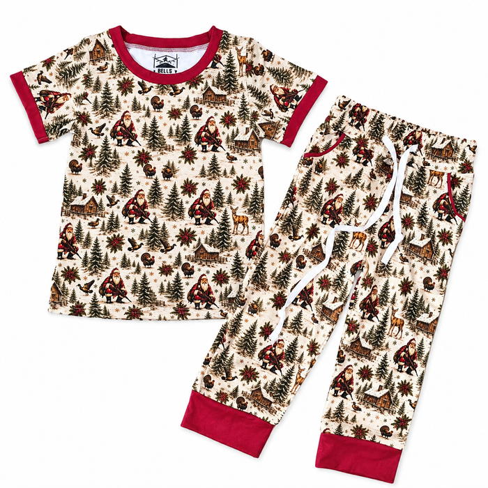 Rustic Santa Christmas Pajama Set
