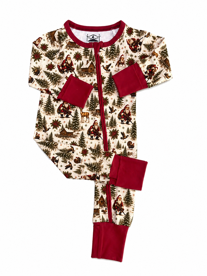 Rustic Santa Christmas Zippy