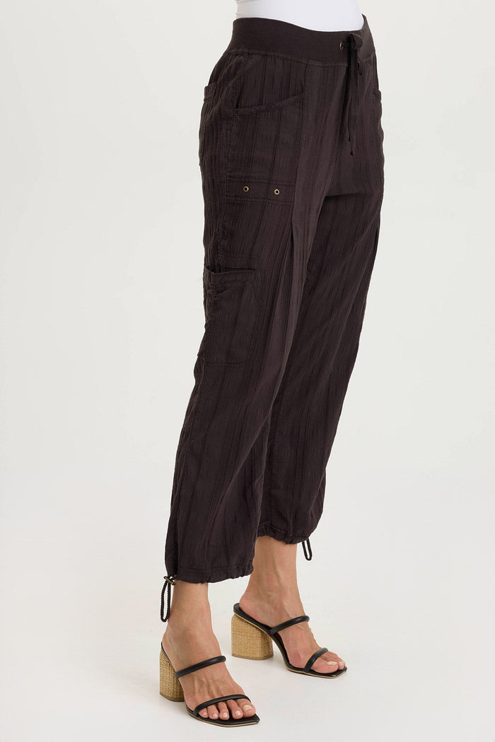 XCVI Ryle Textured Gauze Cargo Crop Pant