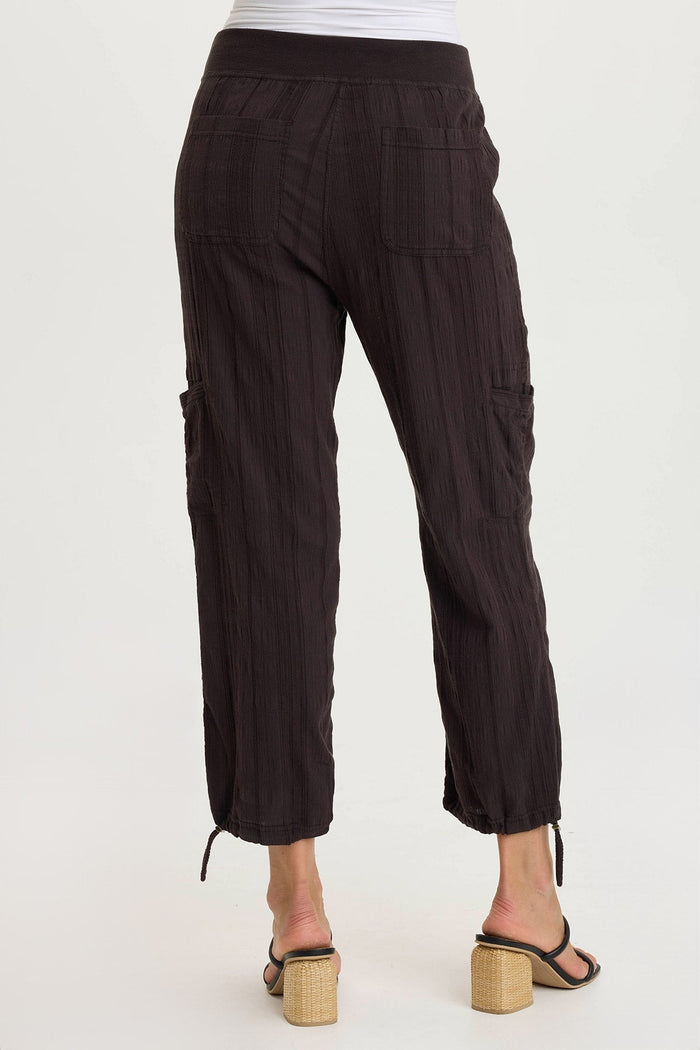 XCVI Ryle Textured Gauze Cargo Crop Pant