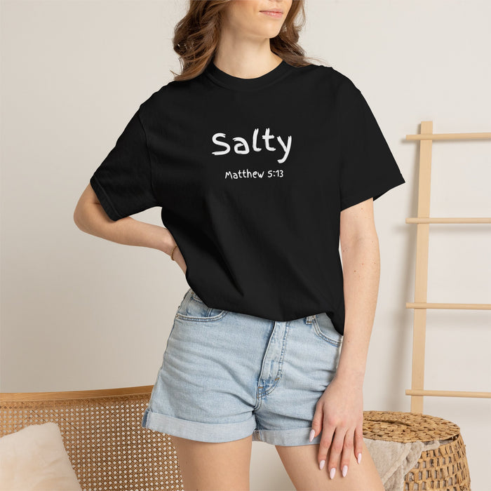 Salty Matthew 5:13 Women's Black T-shirt