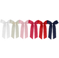 Satin Ruffle Long Tail Bow