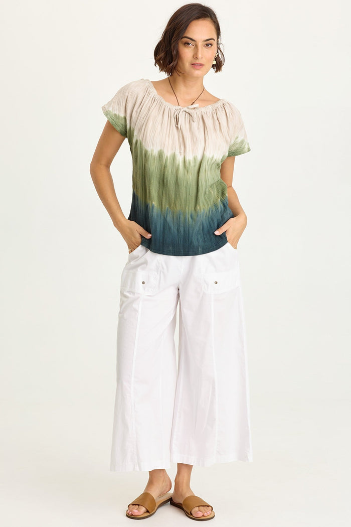 Wearables Selda Textured Gauze Cinched Top
