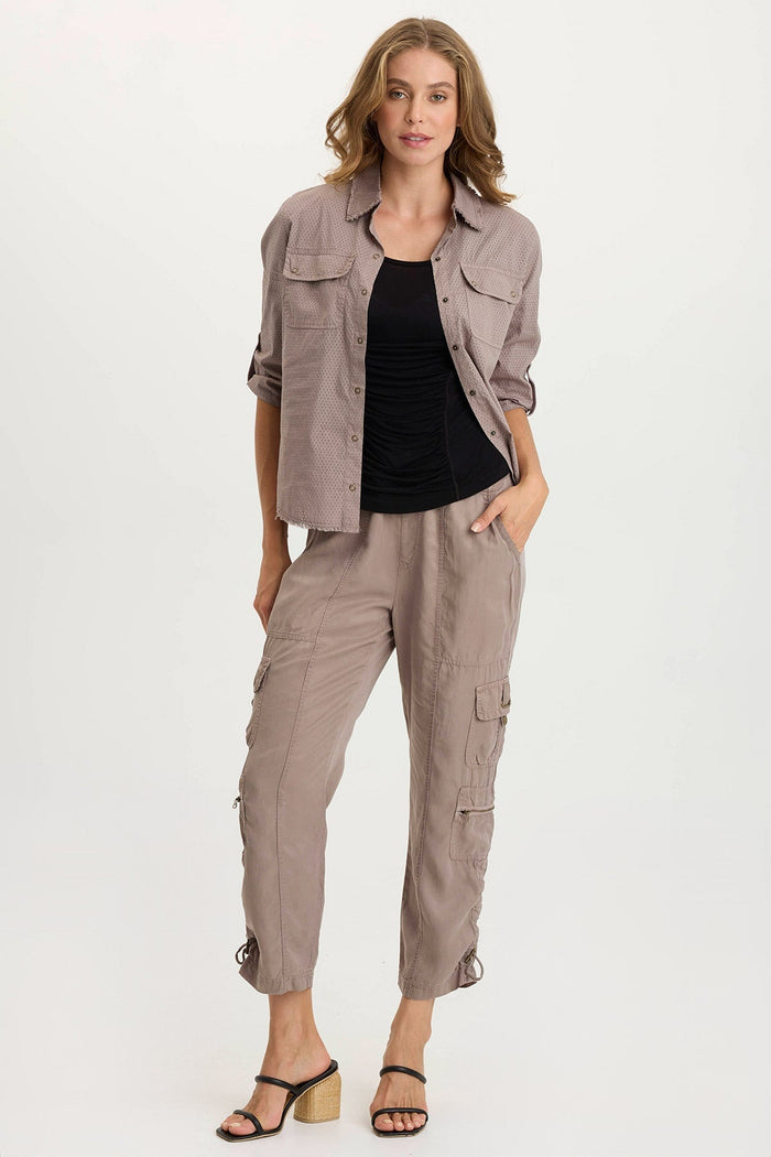 XCVI Selmy Twill Corded Cargo Crop Pant