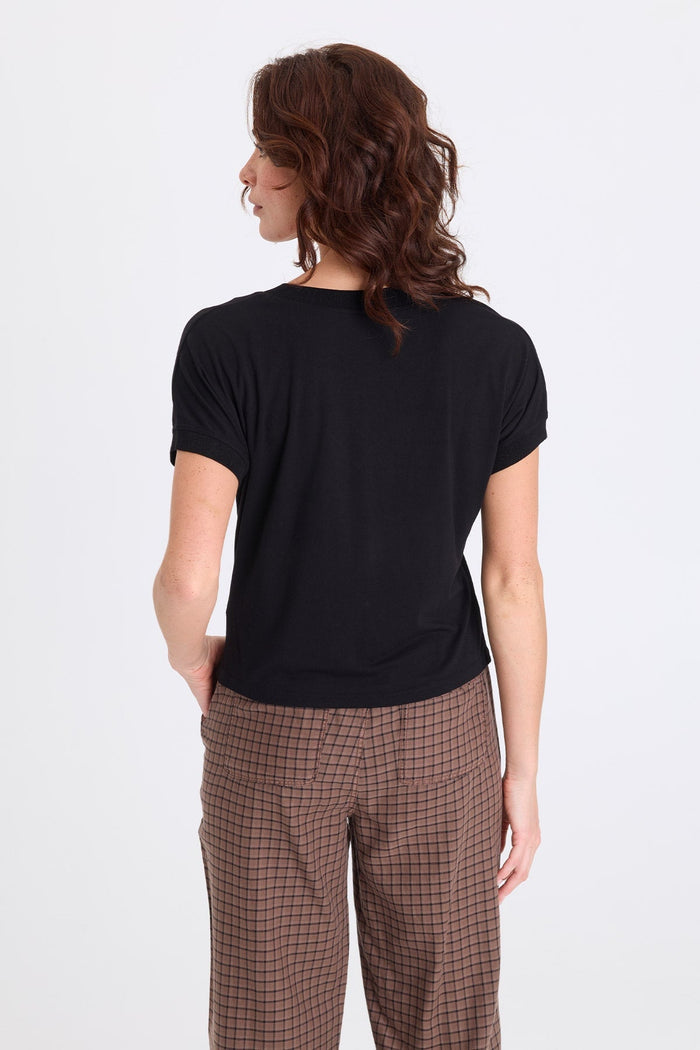 XCVI Sergius Jersey V-Neck Tee