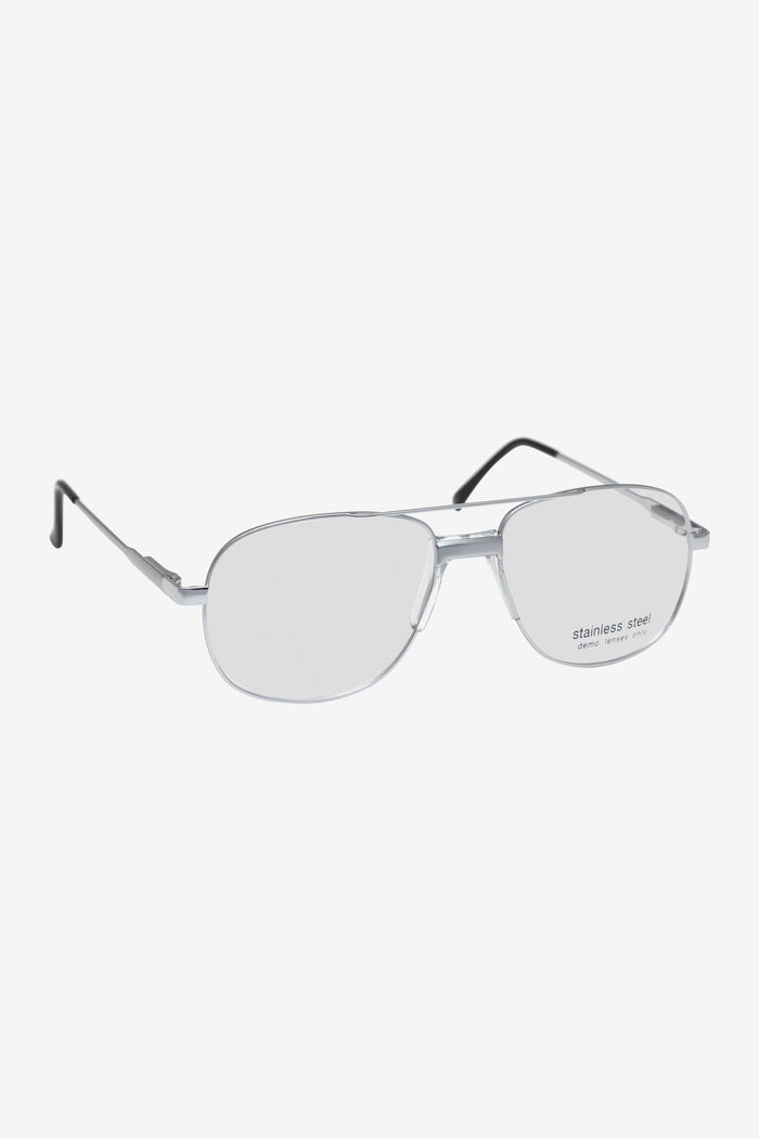 SGMETAL - Unisex Chrome Aviator Glasses