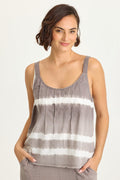 Wearables Shawnie Linen Billowy Pintuck Tank