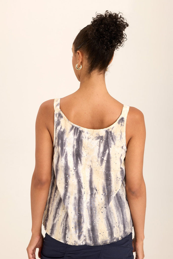 Wearables Shawnie Linen Billowy Pintuck Tank