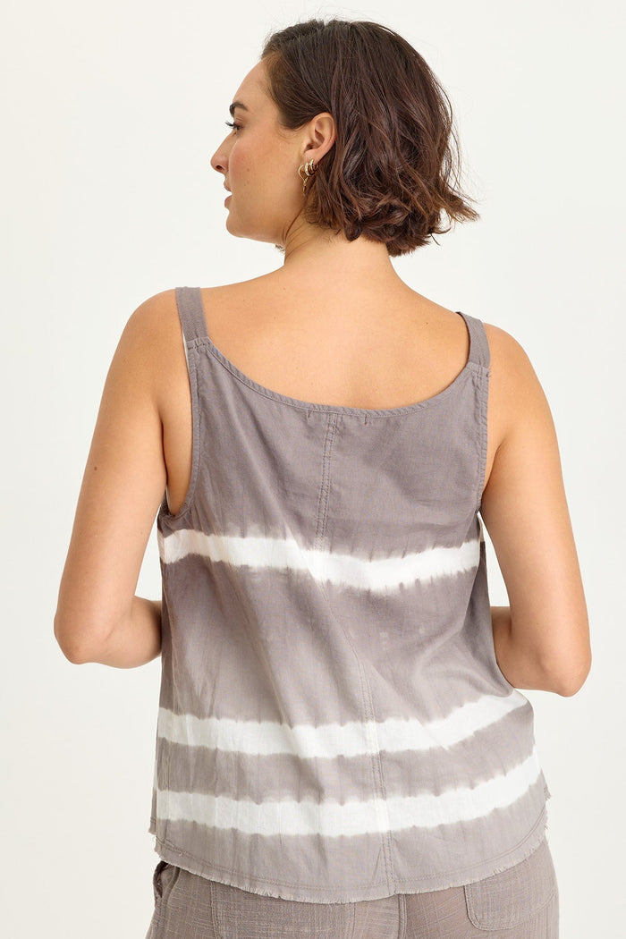 Wearables Shawnie Linen Billowy Pintuck Tank