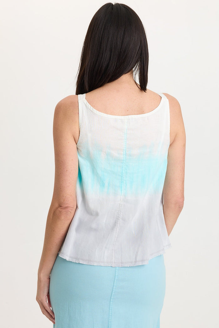 Wearables Shawnie Linen Billowy Pintuck Tank