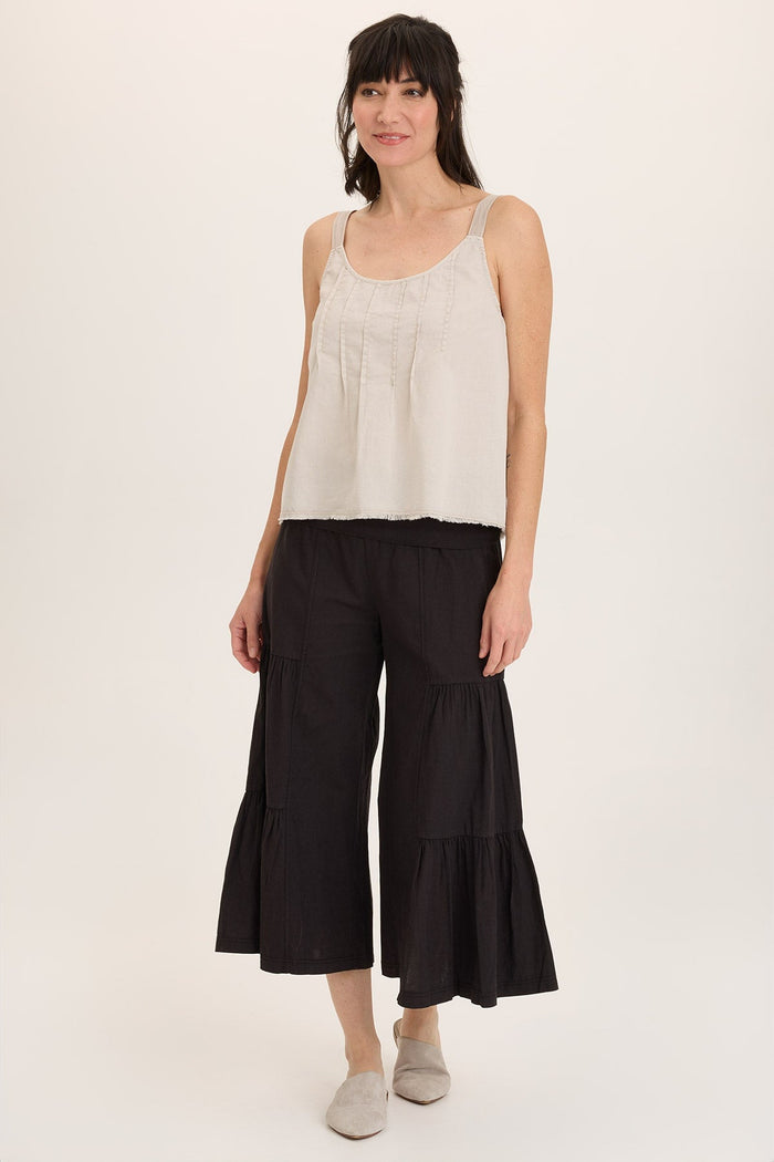 Wearables Shawnie Linen Billowy Pintuck Tank