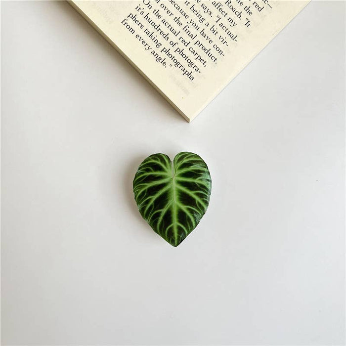 Simulation Leaf Epoxy Acrylic Cell Phone Airbag Holder