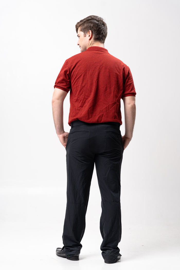 Sirotex Red / Black Classique Plain Polo Shirt