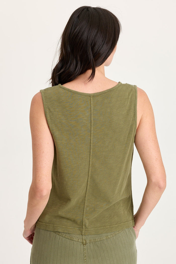 XCVI Siska Pinstripe V-Neck Tank