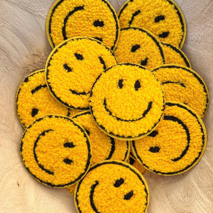 Smiley Chenille Patch