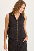 XCVI Tallis Textured Zip Front Vest
