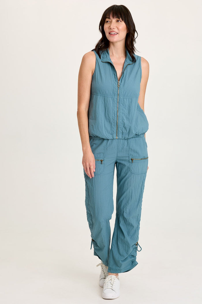 XCVI Tallis Textured Zip Front Vest