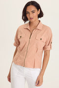Wearables Tammen Dart Tucks Poplin Shacket